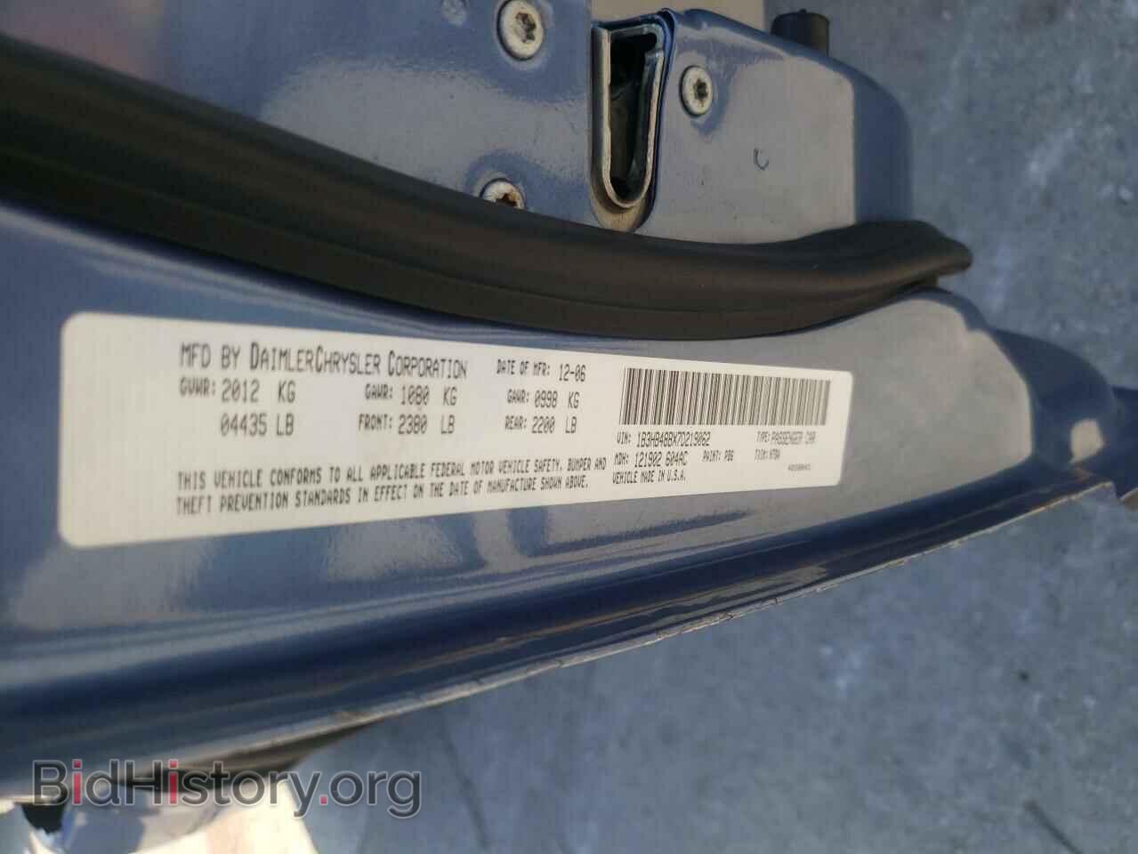 2007 DODGE CALIBER - VIN: 1B3HB48BX7D219062 - Фото 10
