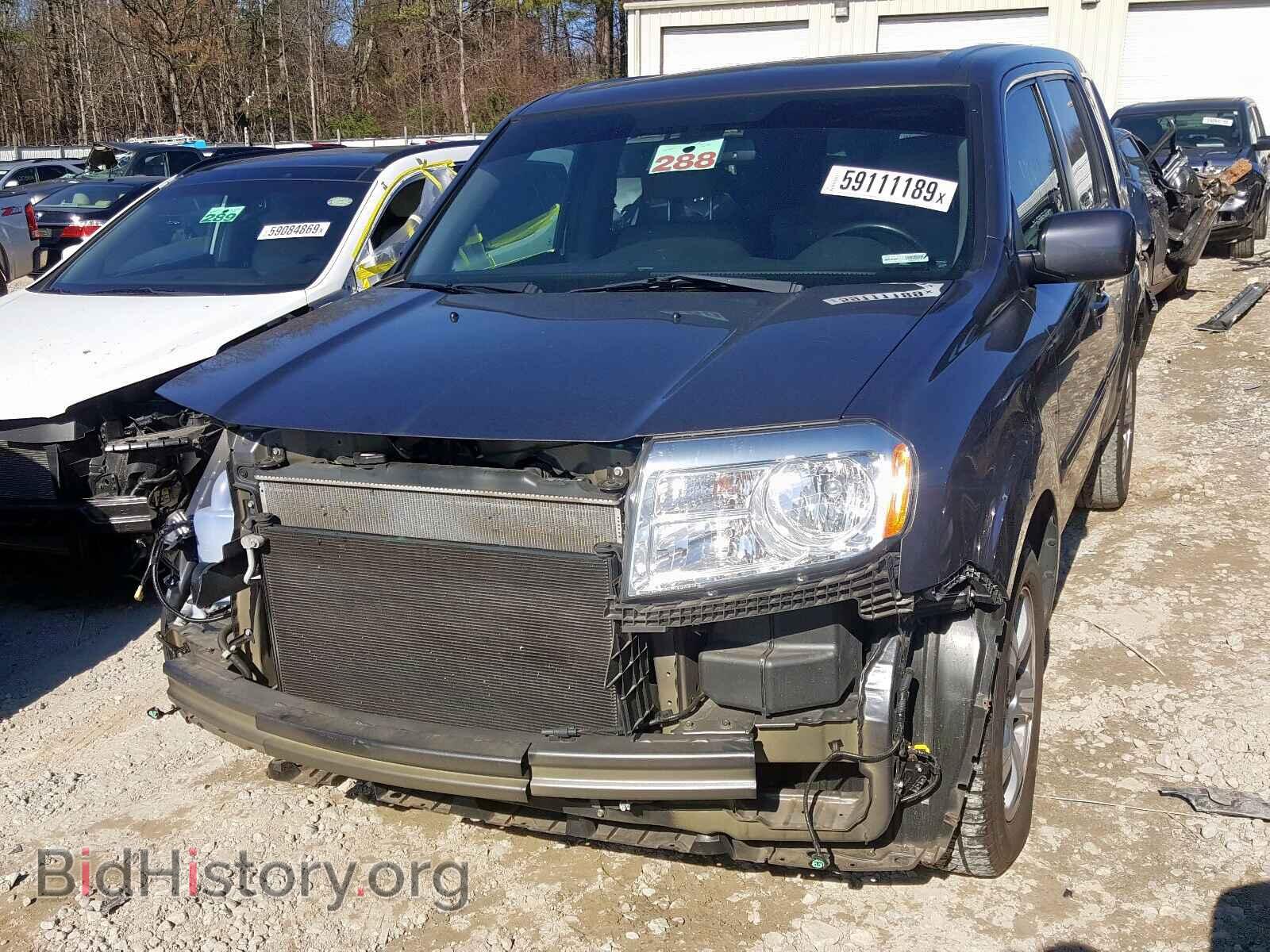 2014 HONDA PILOT - VIN: 5FNYF3H59EB027774 - Фото 2