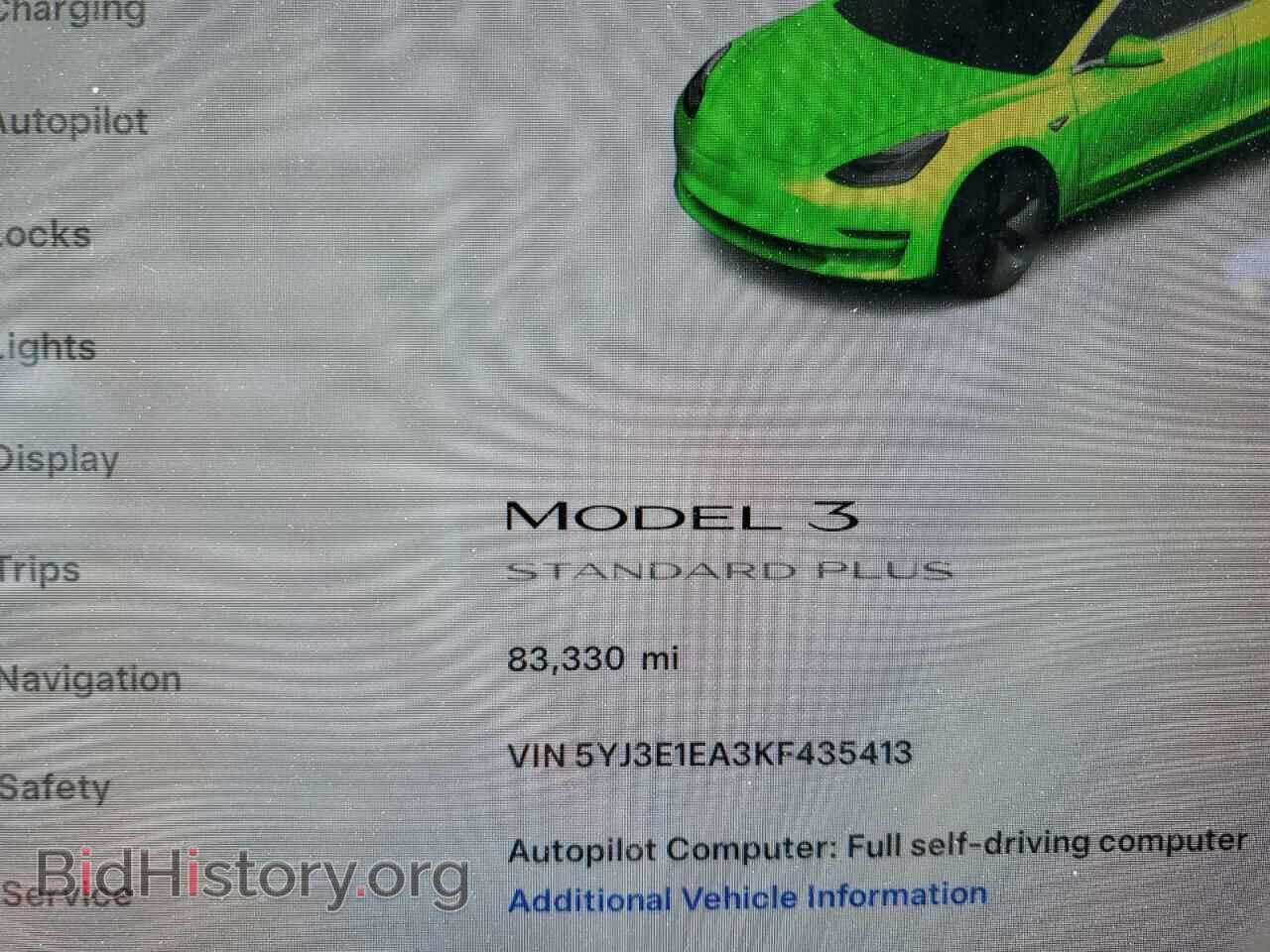 2019 TESLA MODEL 3 - VIN: 5YJ3E1EA3KF435413 - Фото 9