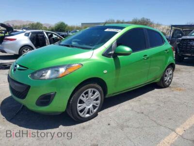 2011 Mazda 2, зеленый — VIN JM1DE1HZ2B0129534, Copart
