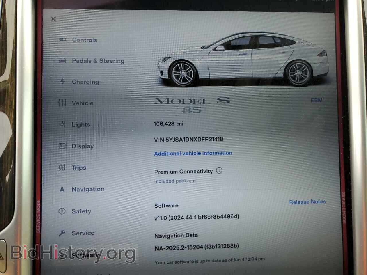 2013 TESLA MODEL S - VIN: 5YJSA1DNXDFP21418 - Photo 9
