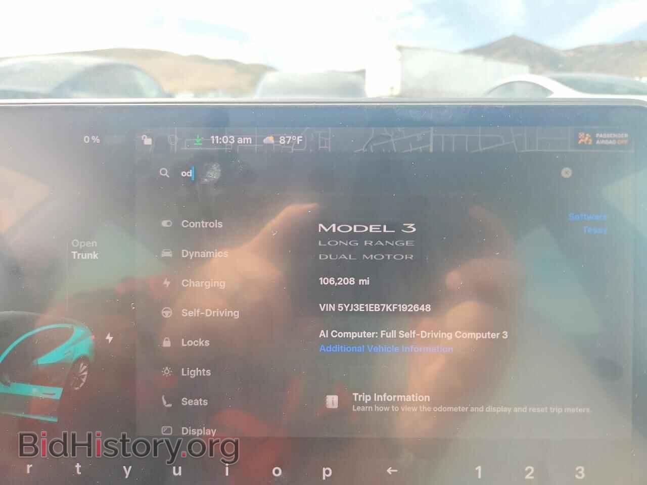 2019 TESLA MODEL 3 - VIN: 5YJ3E1EB7KF192648 - Photo 9