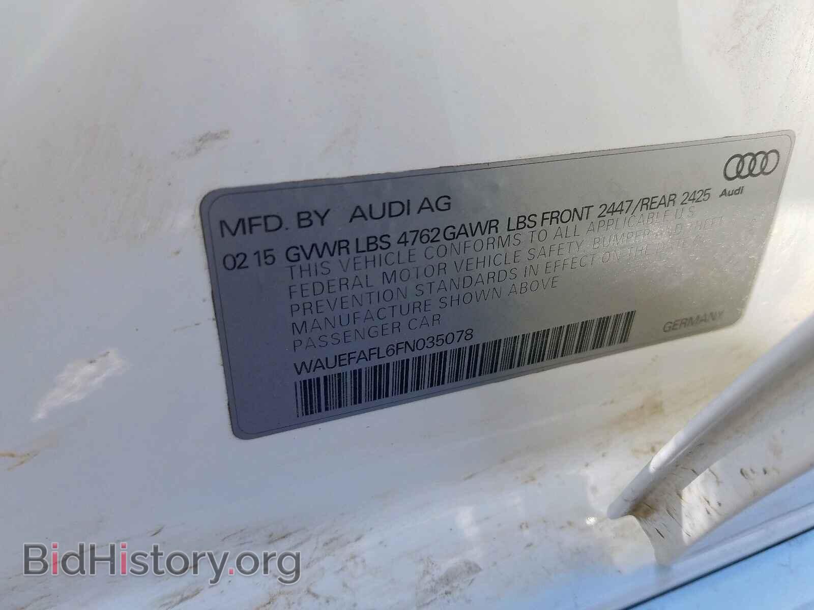 2015 AUDI A4 - VIN: WAUEFAFL6FN035078 - Фото 10