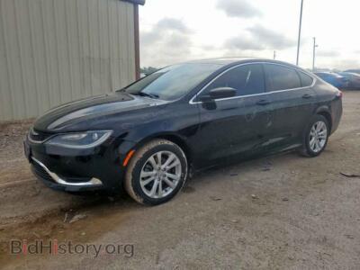 2015 Chrysler 200 LIMITED, black — VIN 1C3CCCAB4FN675985, Copart