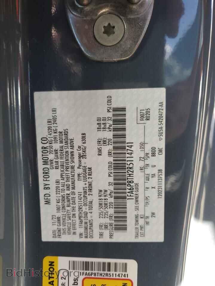 2024 FORD ALL Models - VIN: 1FA6P8TH2R5114741 - Фото 12