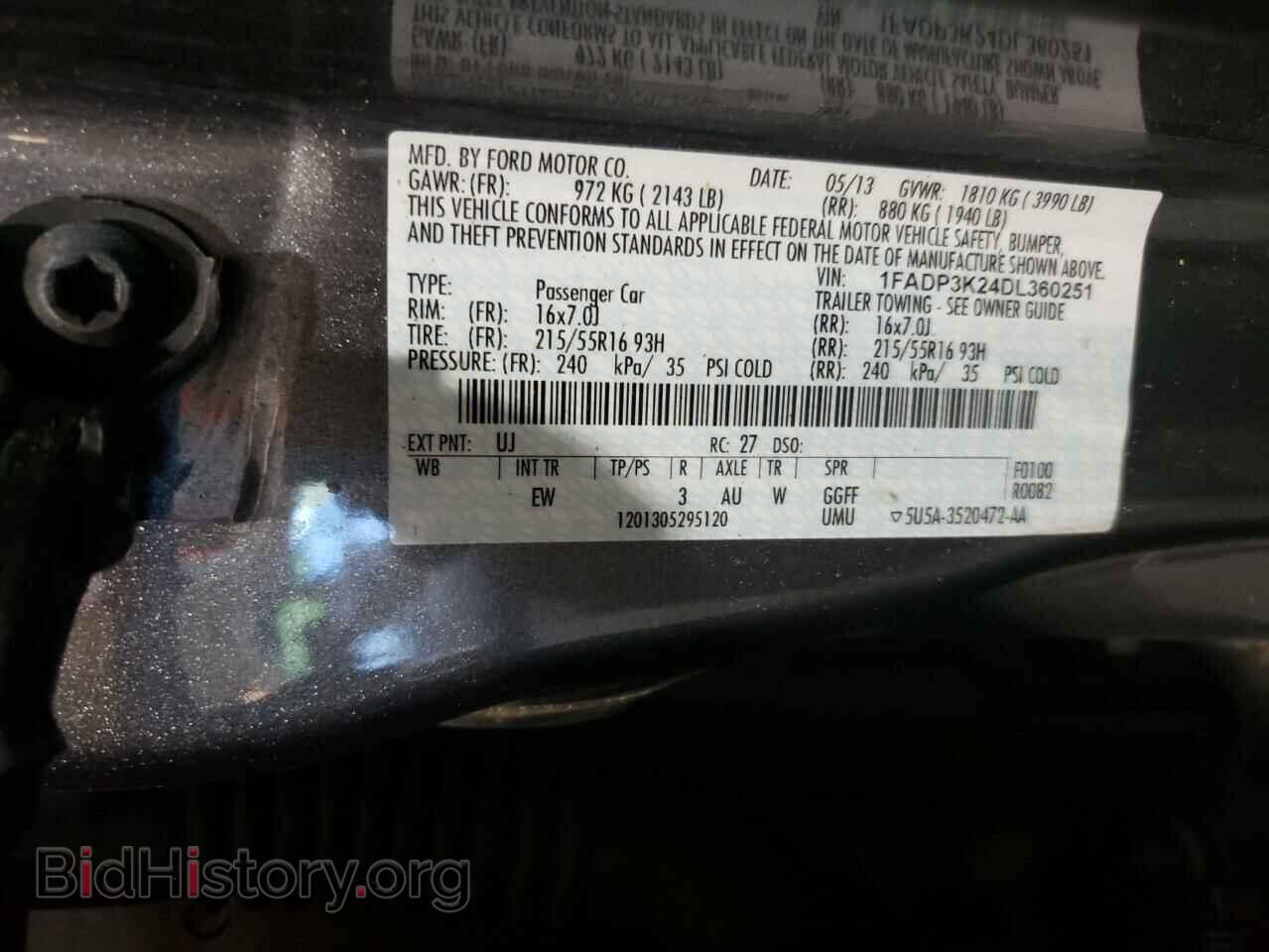 2013 FORD FOCUS - VIN: 1FADP3K24DL360251 - Photo 10
