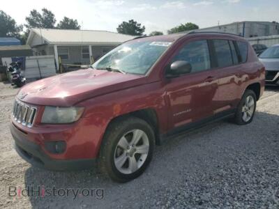 2016 Jeep COMPASS Sport, maroon — VIN 1C4NJDBB5GD500442, Copart