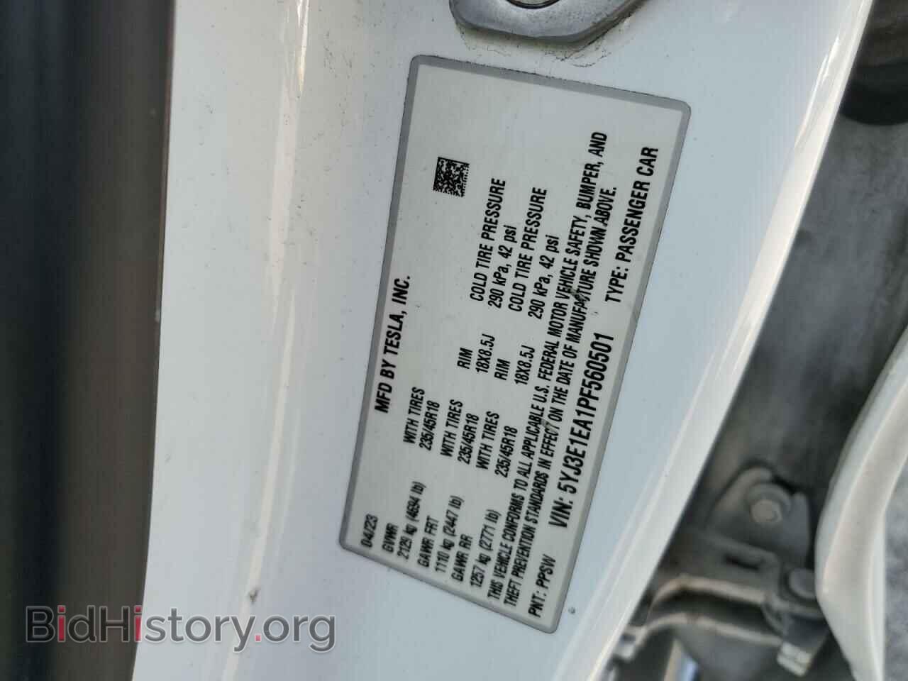 2023 TESLA MODEL 3 - VIN: 5YJ3E1EA1PF560501 - Photo 12
