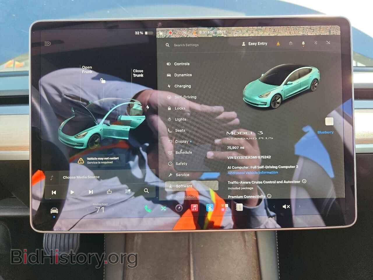 2021 TESLA MODEL 3 - VIN: 5YJ3E1EA5MF075242 - Фото 9