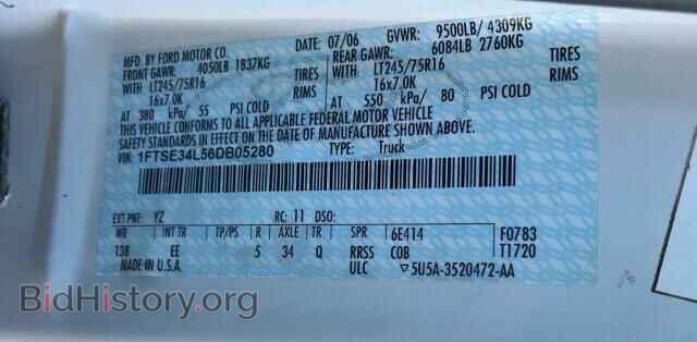 2006 FORD ECONOLINE - VIN: 1FTSE34L56DB05280 - Фото 10