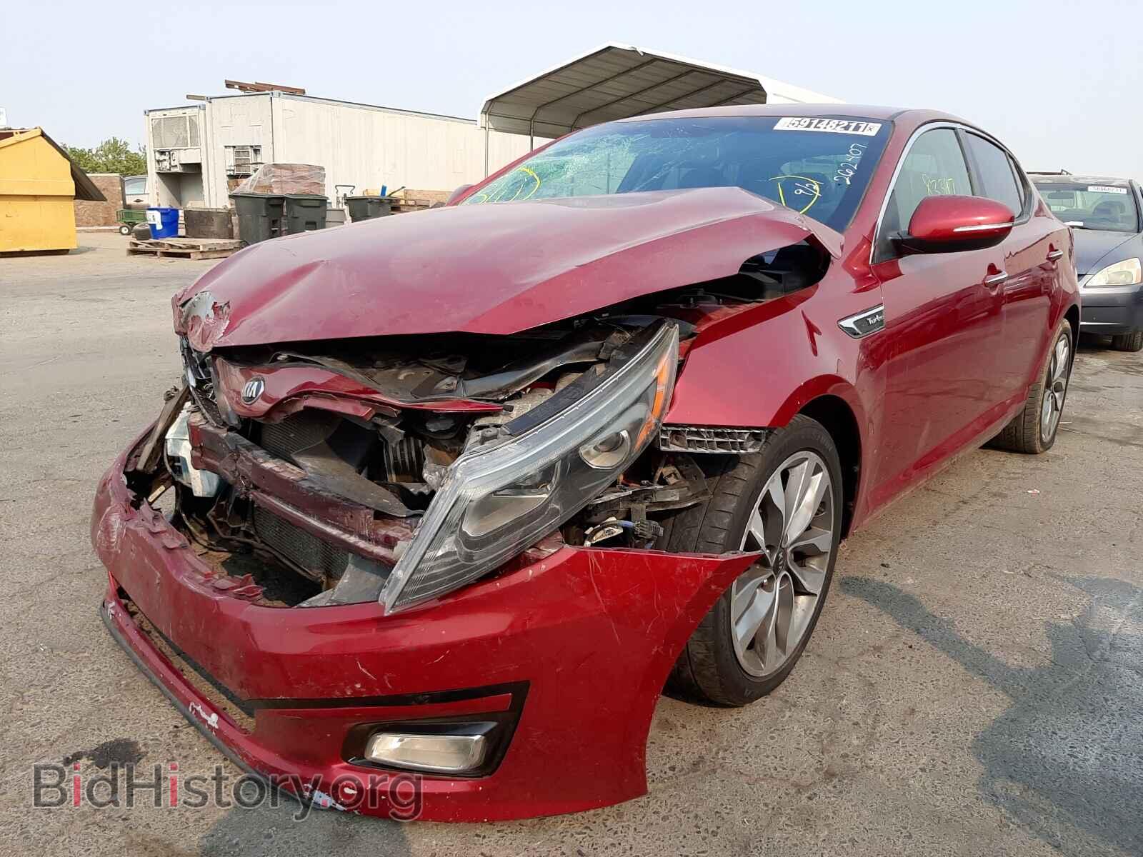 2014 KIA OPTIMA - VIN: 5XXGR4A65EG262407 - Фото 2