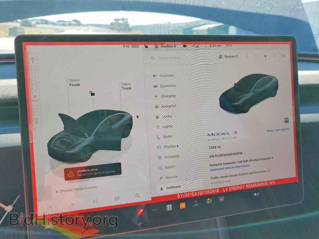 2025 TESLA MODEL 3 - VIN: 5YJ3E1EA1SF052618 - Фото 9