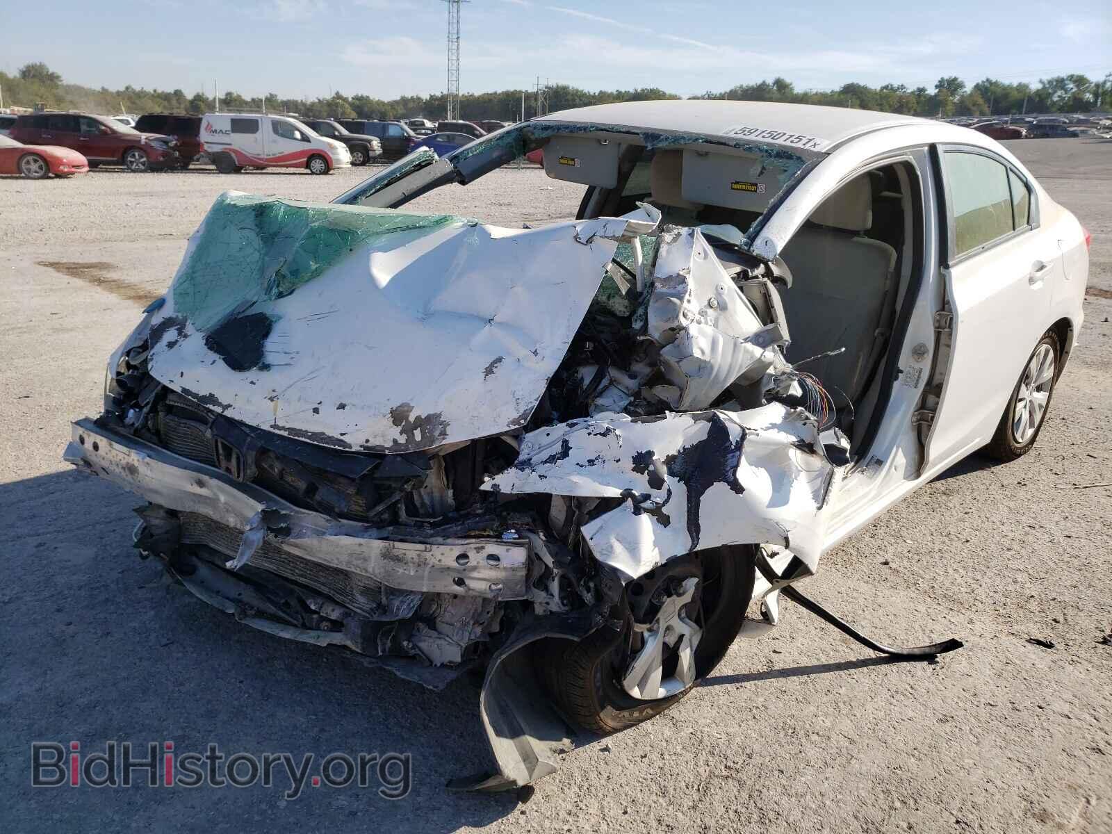 2012 HONDA CIVIC - VIN: 2HGFB2F50CH567586 - Photo 2