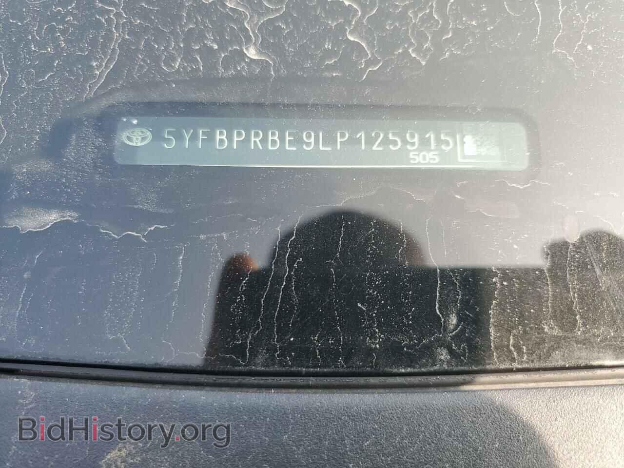 2020 TOYOTA COROLLA - VIN: 5YFBPRBE9LP125915 - Фото 12