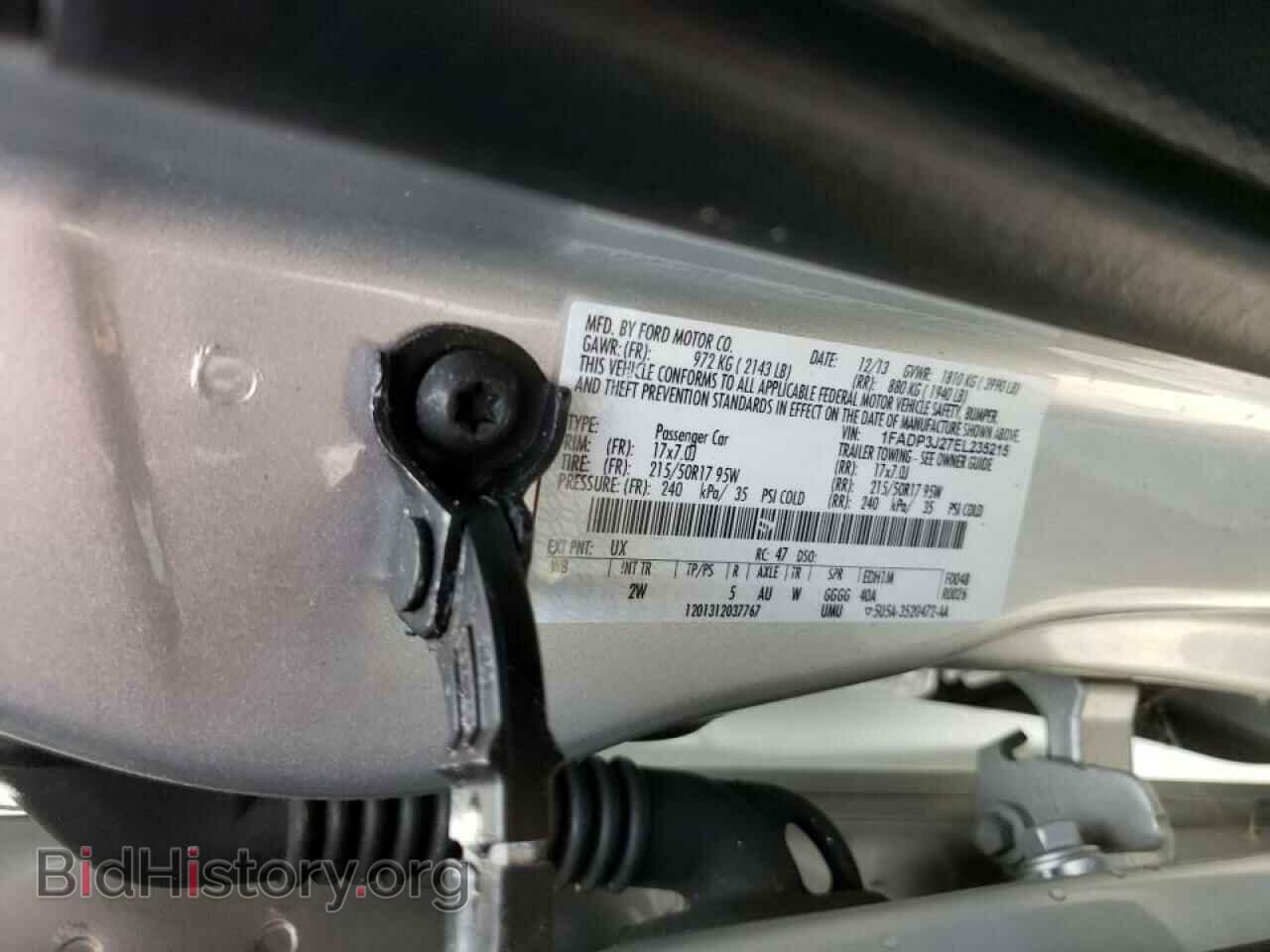 2014 FORD FOCUS - VIN: 1FADP3J27EL235215 - Фото 10
