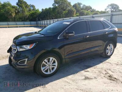 2015 Ford EDGE SEL, черный — VIN 2FMTK4J81FBB02526, Copart