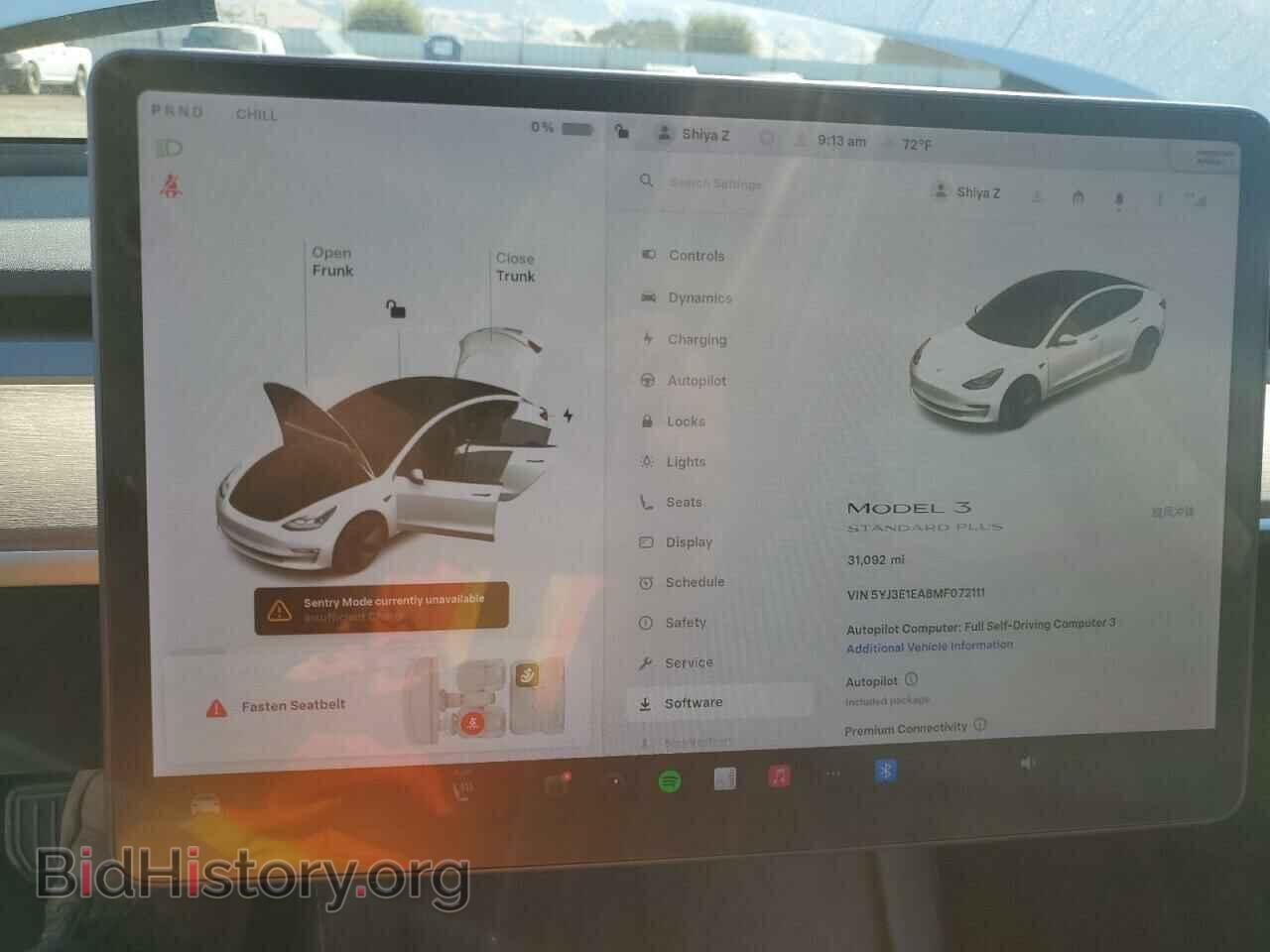 2021 TESLA MODEL 3 - VIN: 5YJ3E1EA8MF072111 - Фото 9