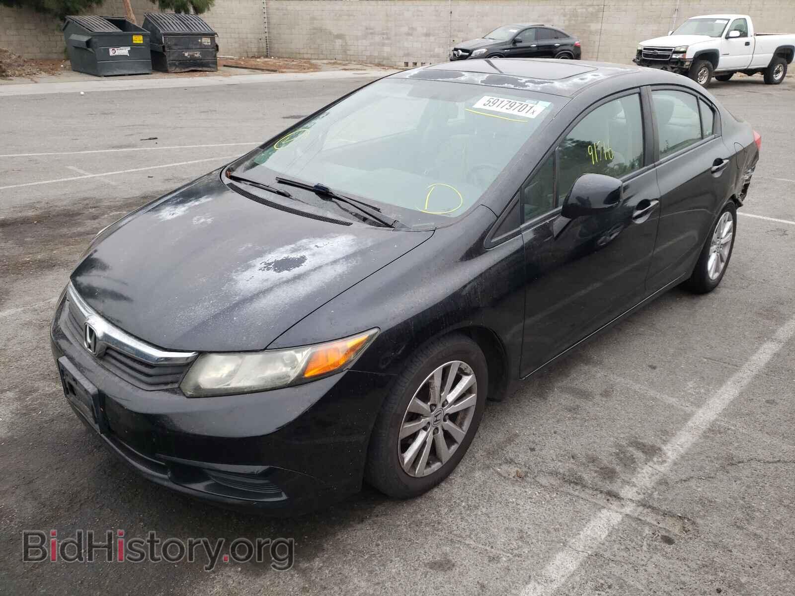 2012 HONDA CIVIC - VIN: 2HGFB2F82CH584206 - Photo 2