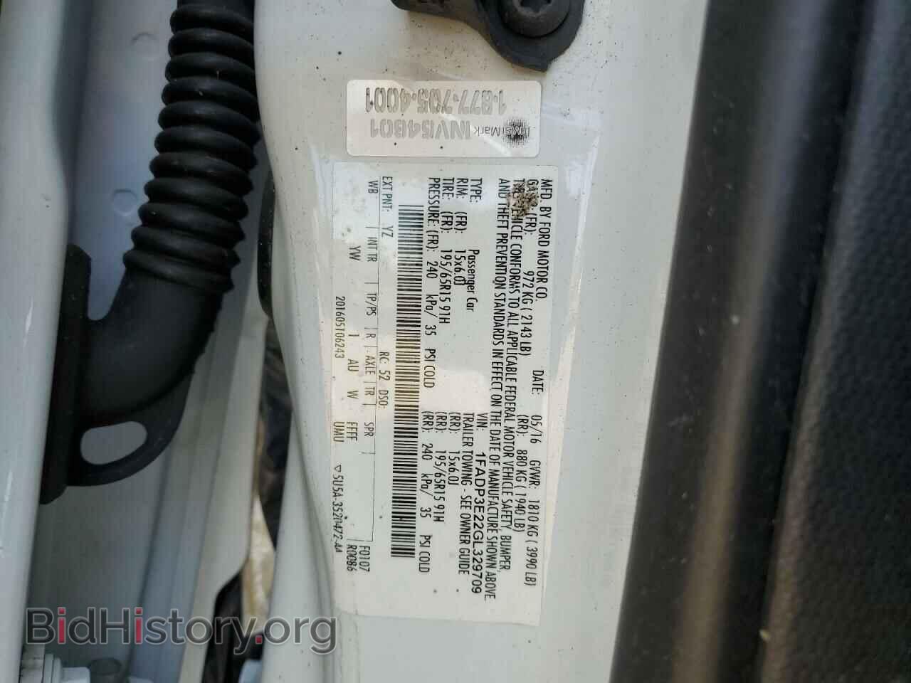 2016 FORD FOCUS - VIN: 1FADP3E22GL329709 - Фото 12