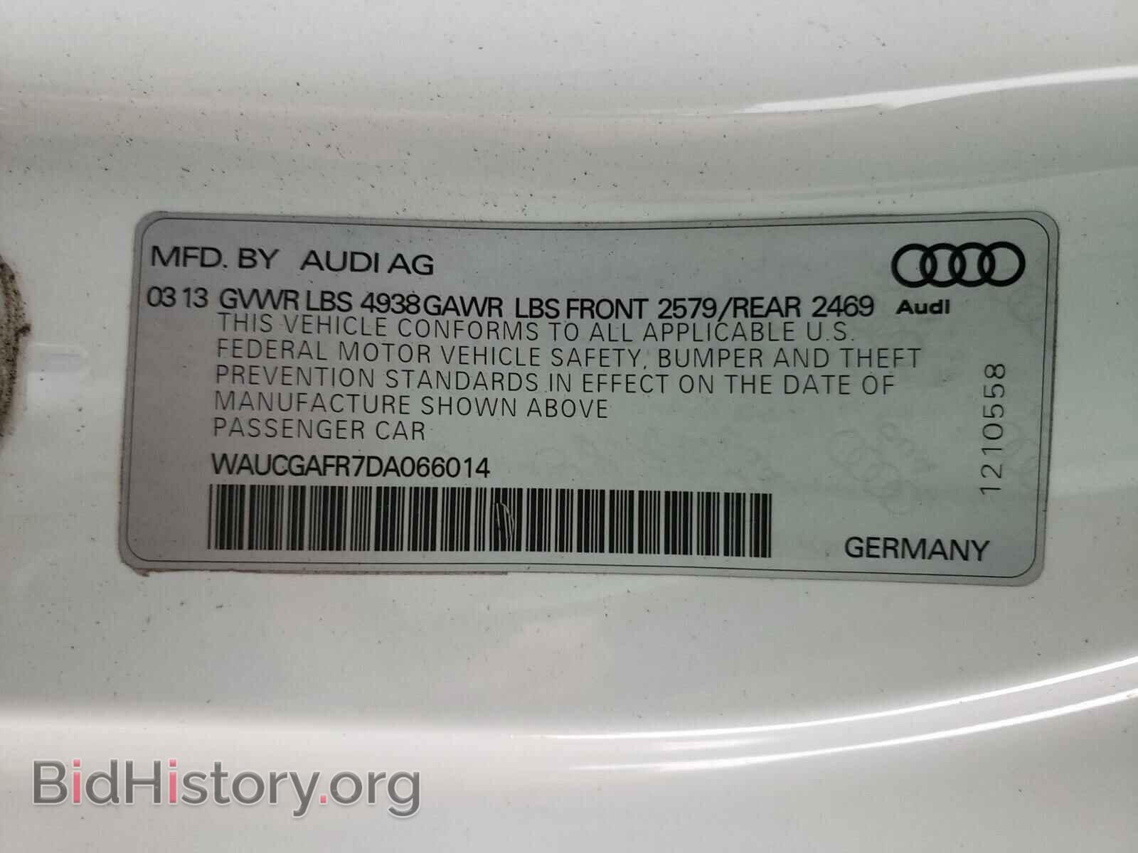 2013 AUDI S5/RS5 - VIN: WAUCGAFR7DA066014 - Фото 10