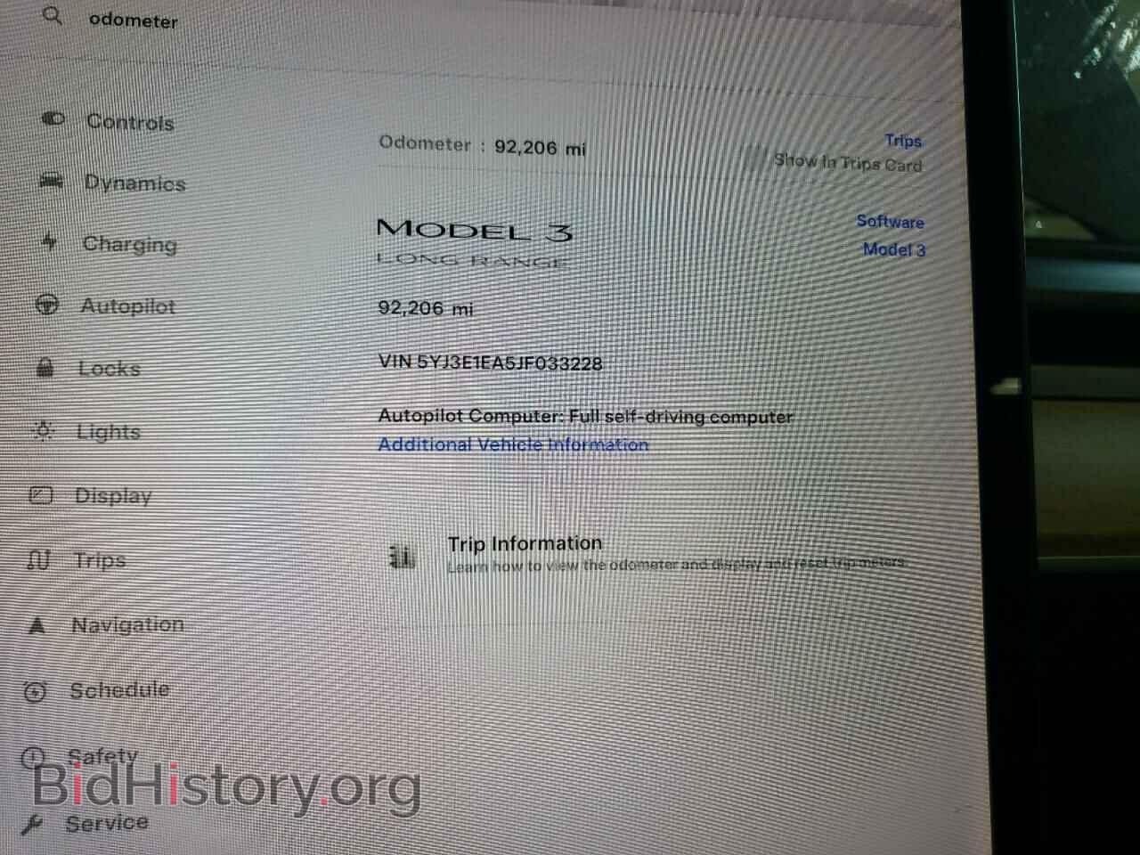 2018 TESLA MODEL 3 - VIN: 5YJ3E1EA5JF033228 - Photo 9