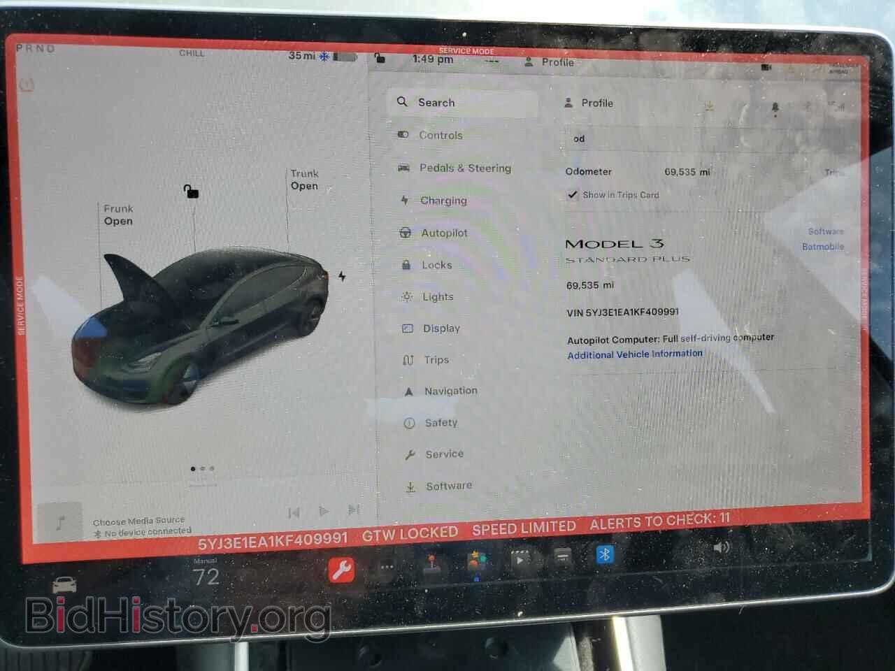 2019 TESLA MODEL 3 - VIN: 5YJ3E1EA1KF409991 - Photo 9