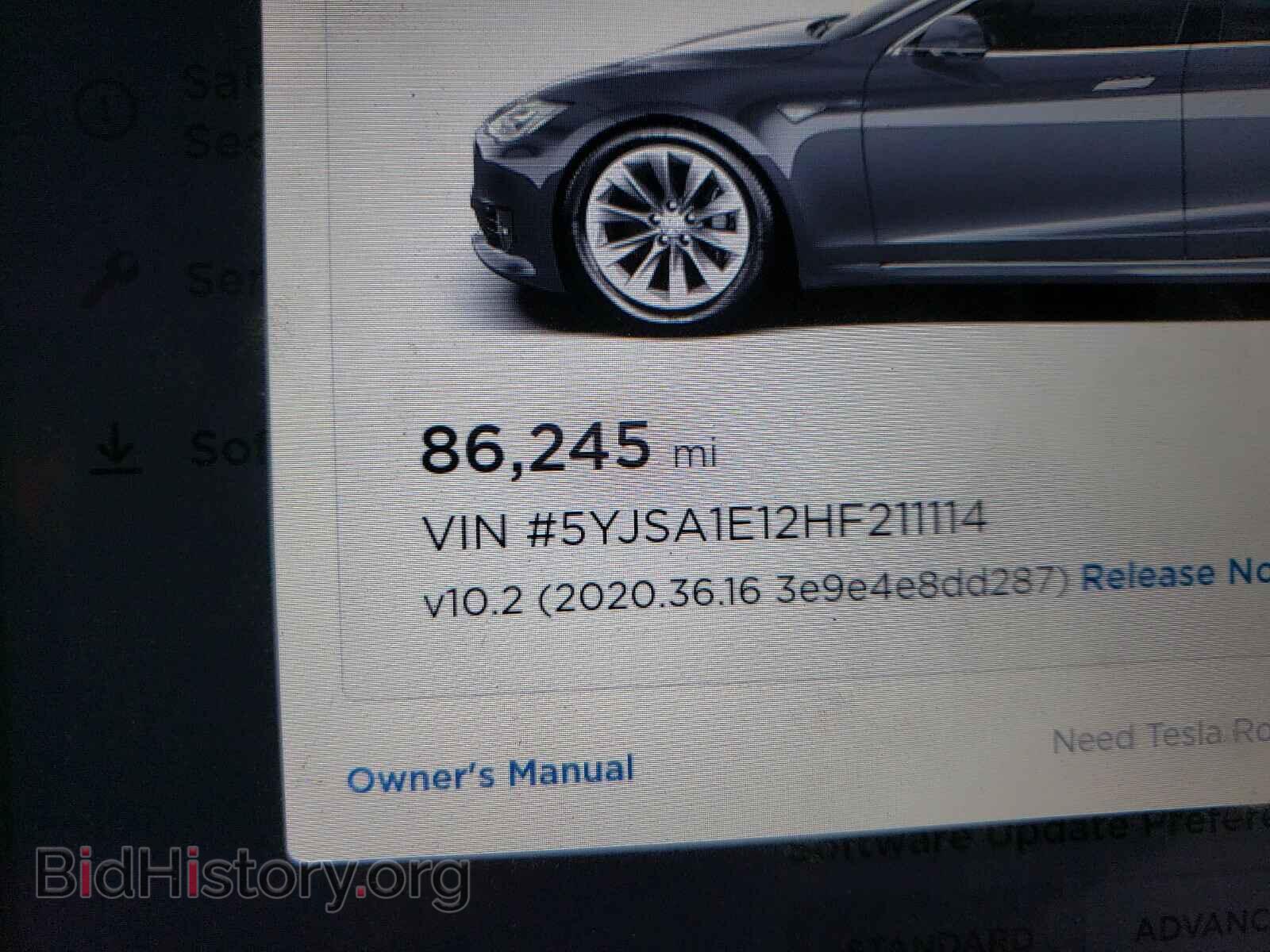 2017 TESLA MODEL S - VIN: 5YJSA1E12HF211114 - Фото 8