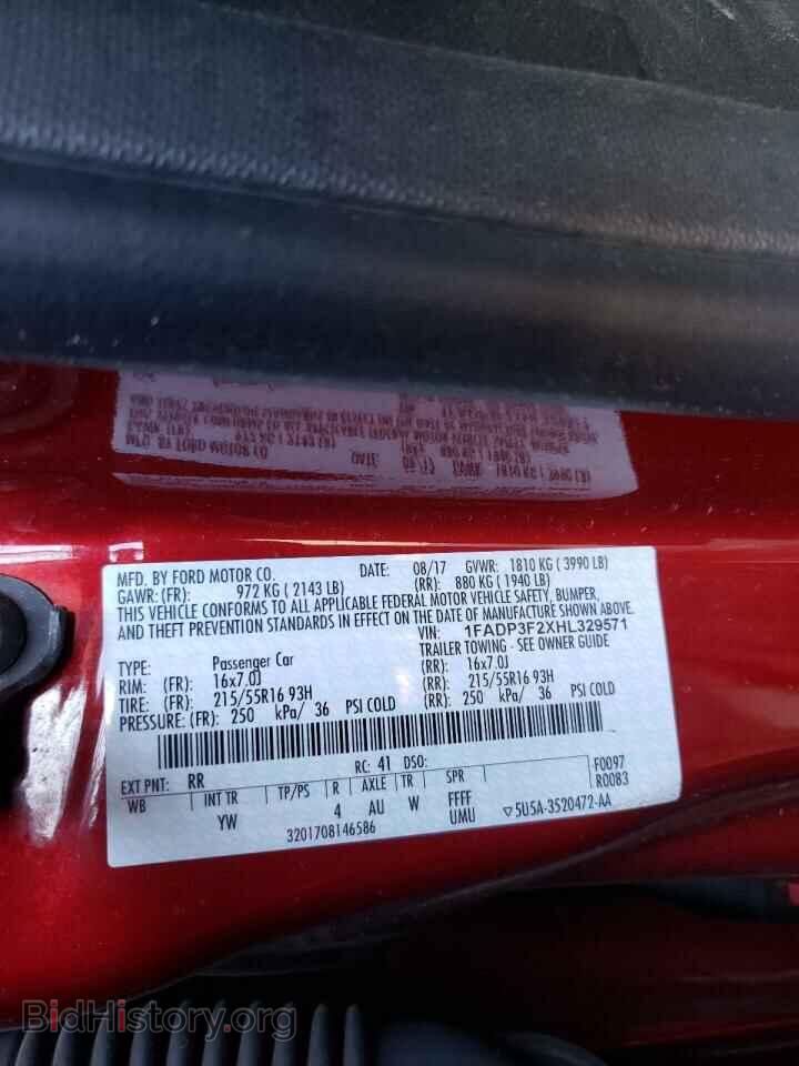 2017 FORD FOCUS - VIN: 1FADP3F2XHL329571 - Photo 10