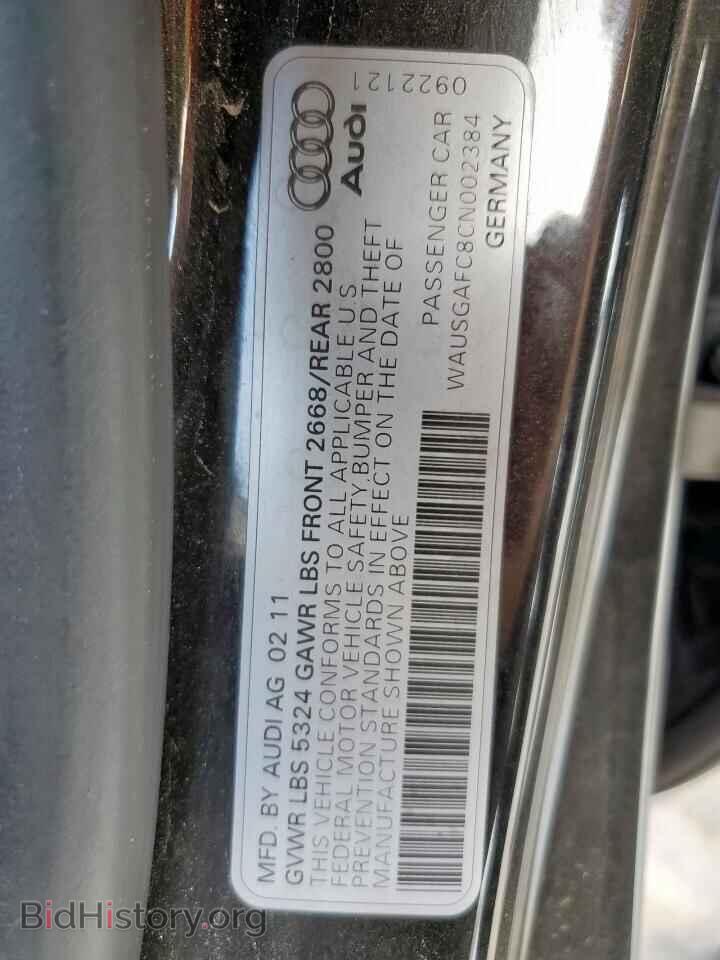 2012 AUDI A7 - VIN: WAUSGAFC8CN002384 - Photo 12