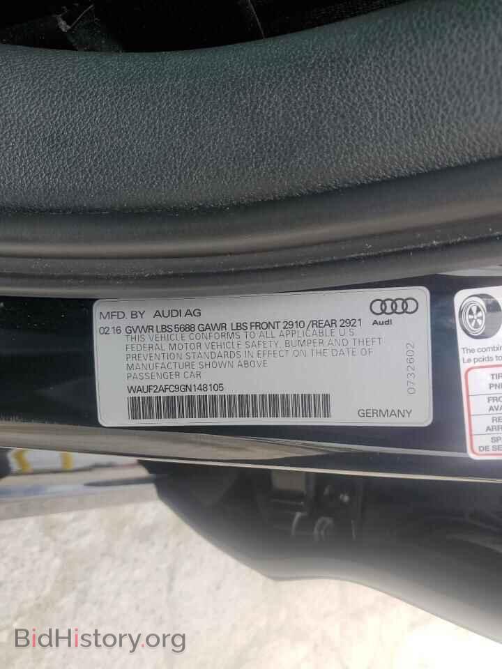 2016 AUDI S6/RS6 - VIN: WAUF2AFC9GN148105 - Фото 12