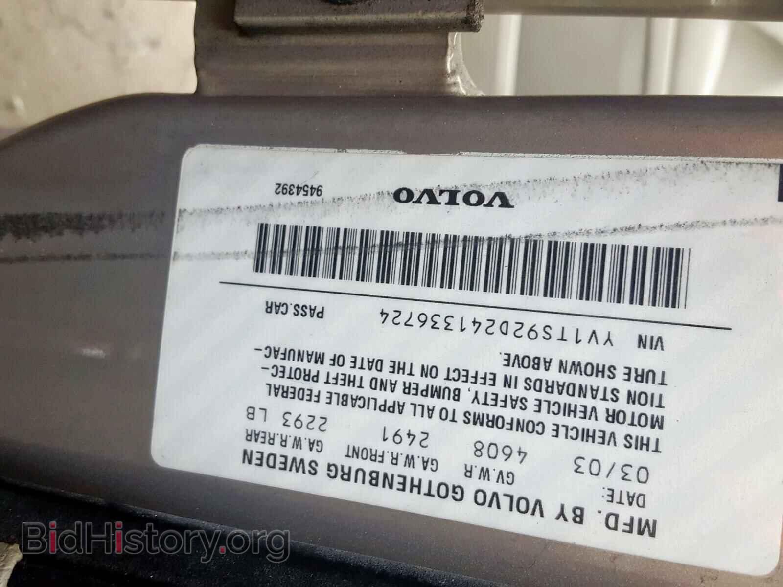 2004 VOLVO S80 - VIN: YV1TS92D241336724 - Photo 10