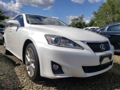 2012 Lexus IS IS 250, white — VIN JTHCF5C26C5059436, Copart