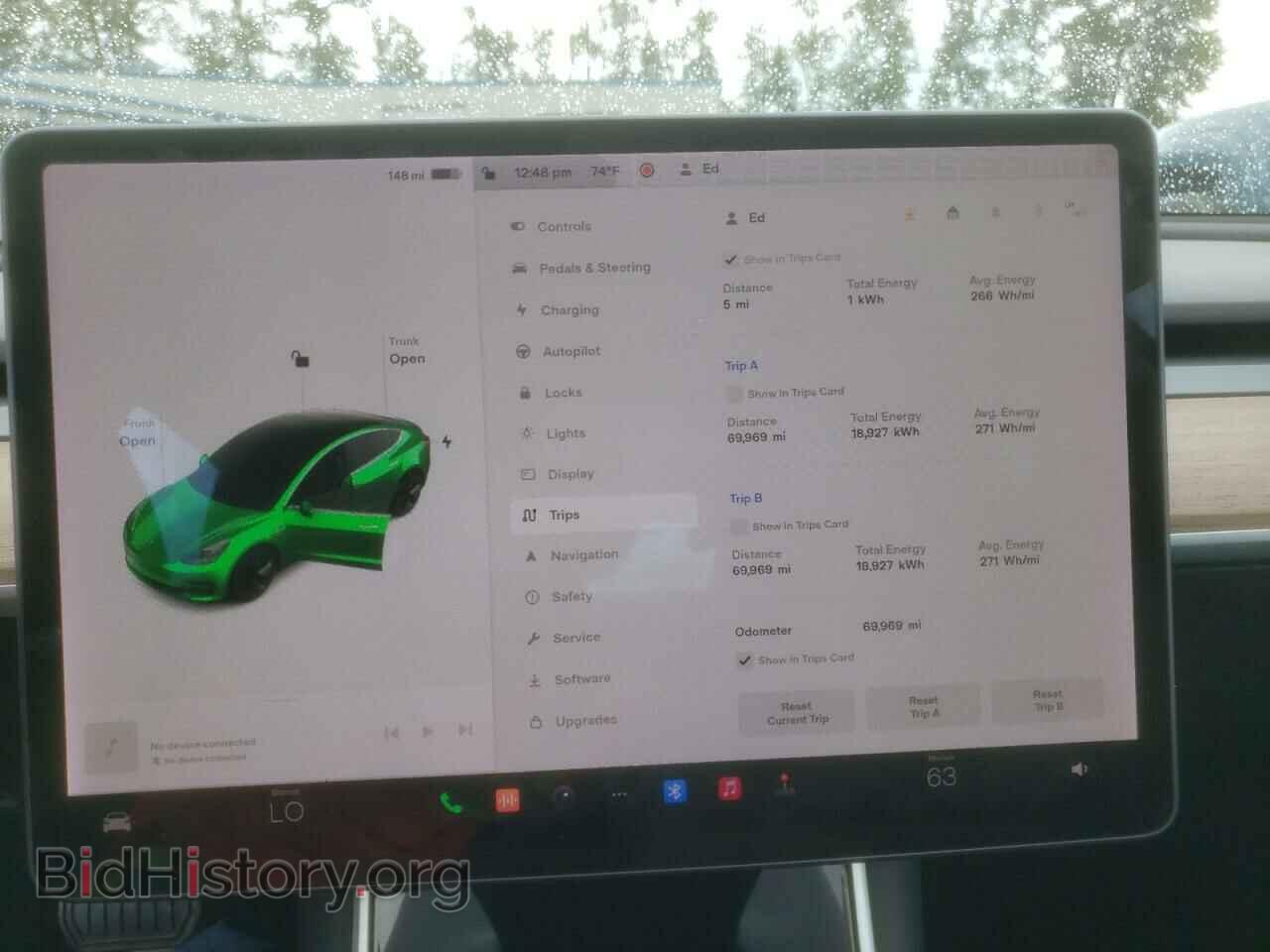 2019 TESLA MODEL 3 - VIN: 5YJ3E1EA6KF296541 - Фото 9
