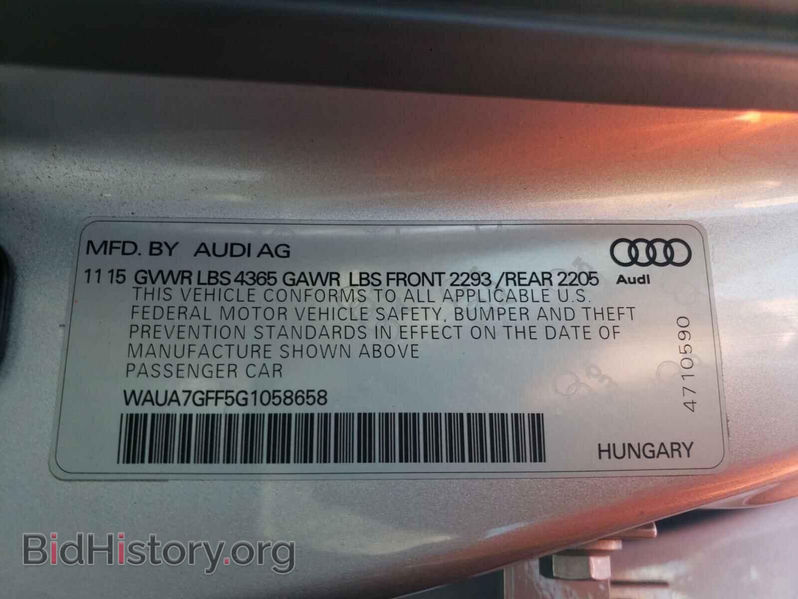 2016 AUDI A3 - VIN: WAUA7GFF5G1058658 - Фото 10