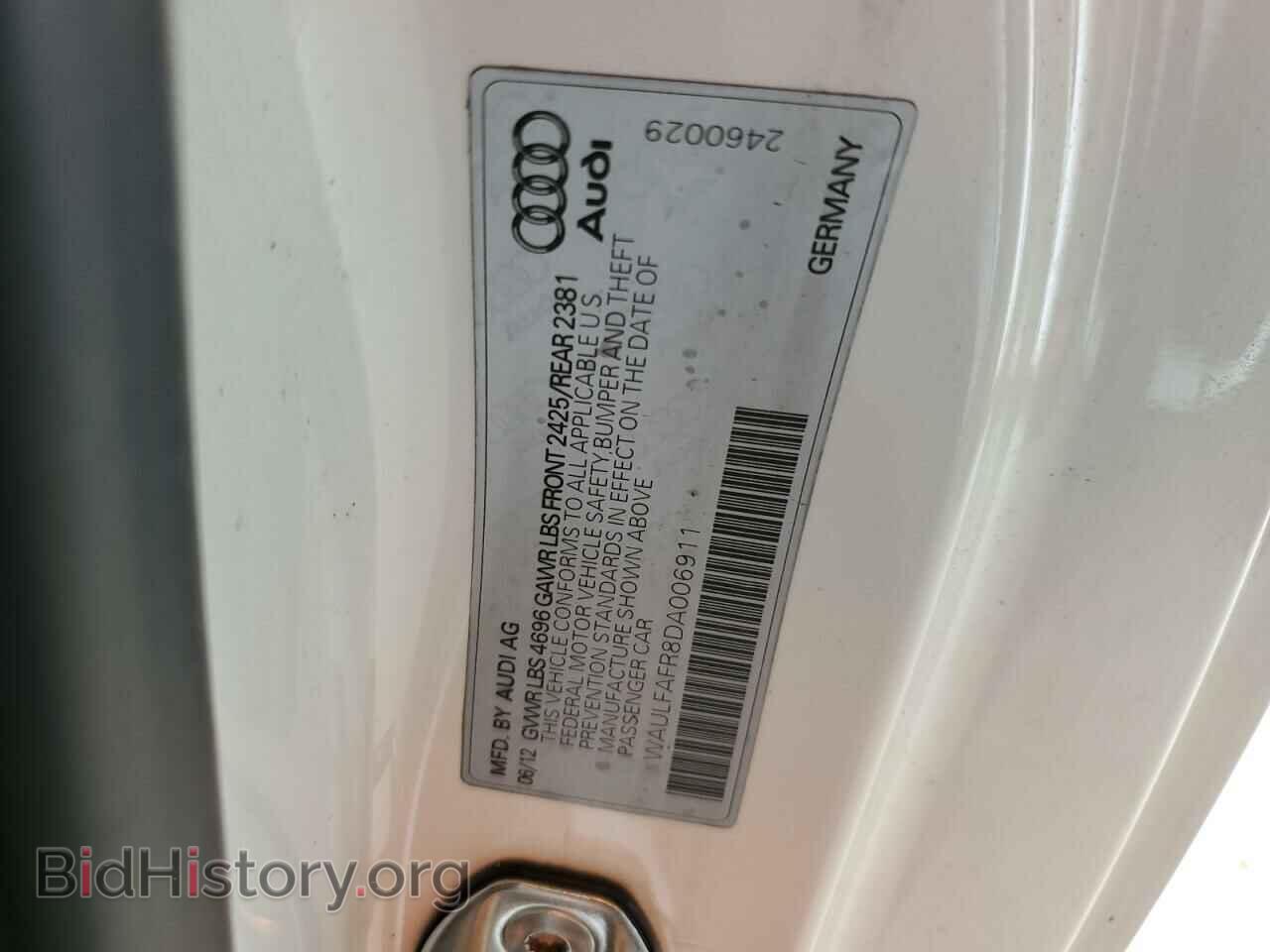 2013 AUDI A5 - VIN: WAULFAFR8DA006911 - Photo 12