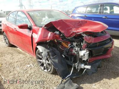 2016 Dodge DART Dart SXT, red — VIN 1C3CDFBB3GD555793, Copart