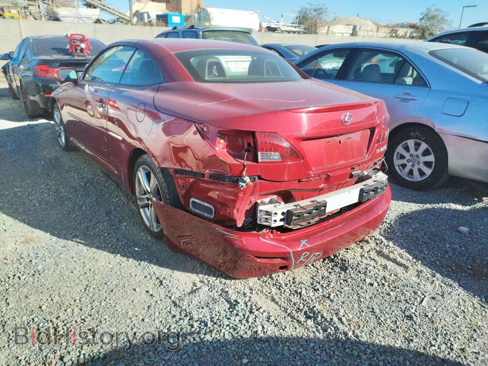 2012 LEXUS IS - VIN: JTHFE2C27C2508901 - Фото 3