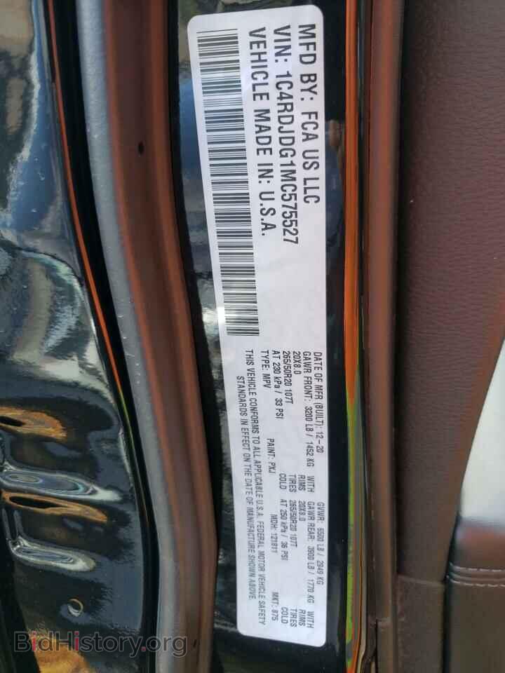 2021 DODGE DURANGO - VIN: 1C4RDJDG1MC575527 - Photo 10