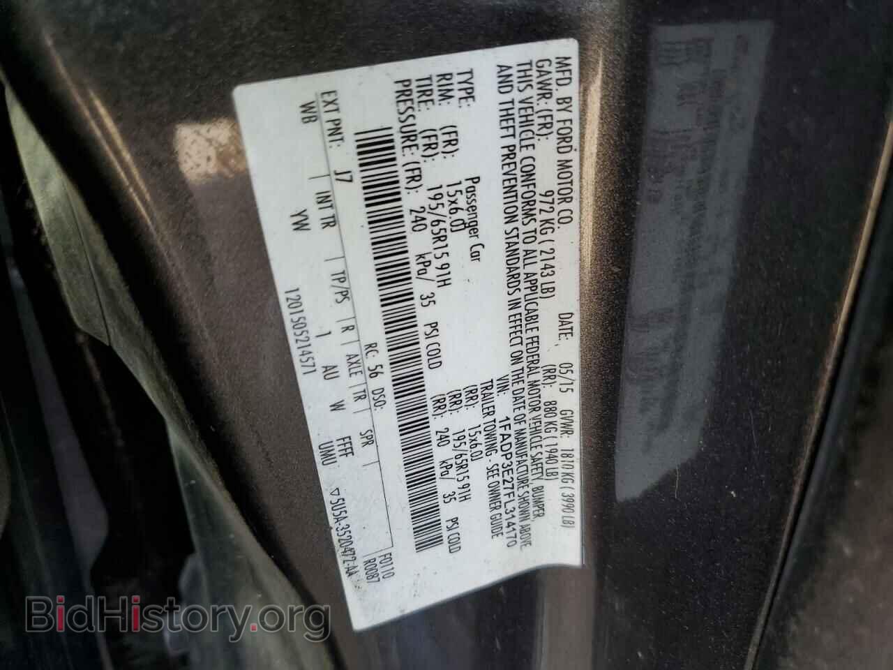 2015 FORD FOCUS - VIN: 1FADP3E27FL314170 - Photo 10