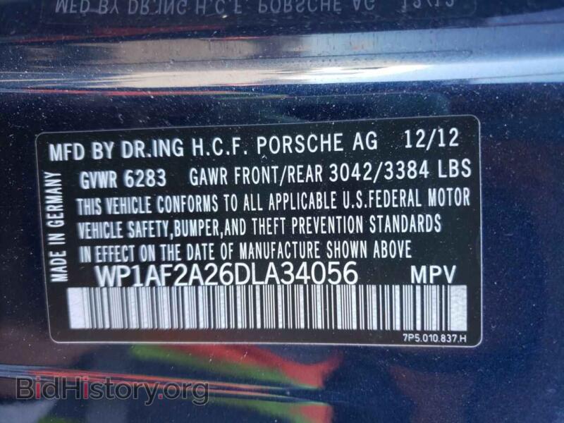 2013 Porsche CAYENNE (VIN WP1AF2A26DLA34056) — photo 10 of 10