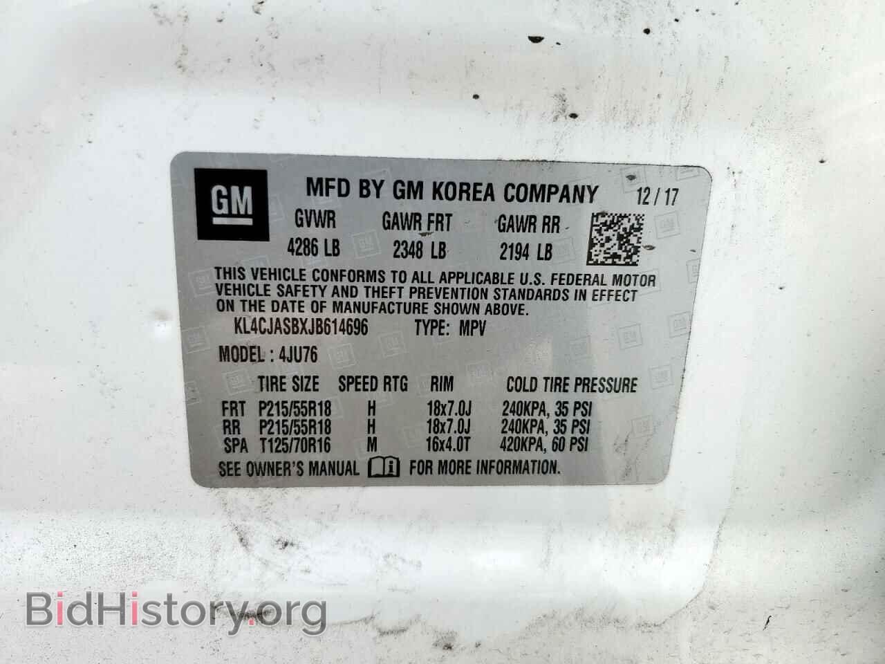 2018 BUICK ENCORE - VIN: KL4CJASBXJB614696 - Фото 13
