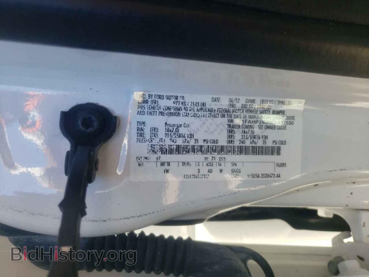 2012 FORD FOCUS - VIN: 1FAHP3M23CL457650 - Фото 10