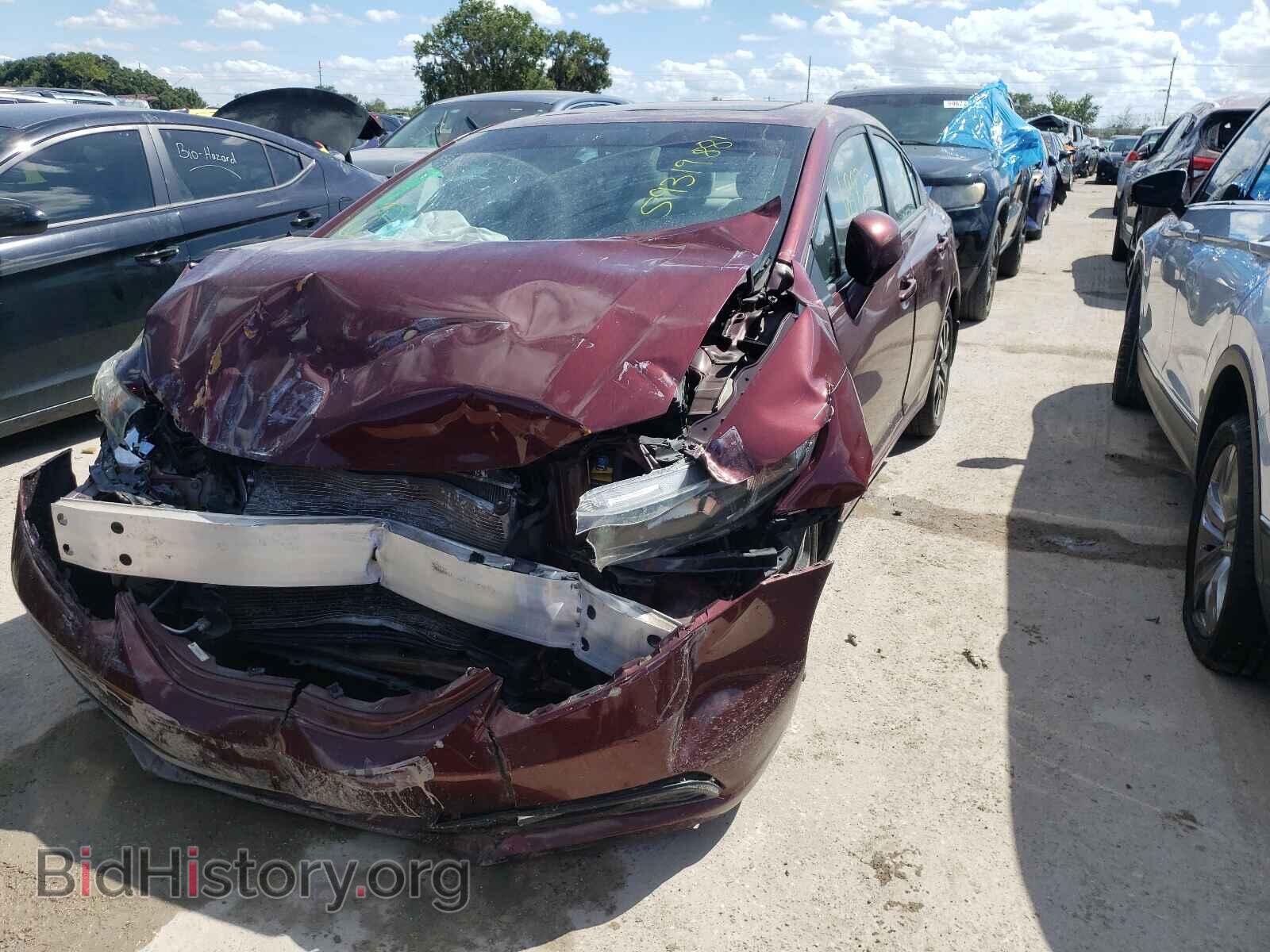 2013 HONDA CIVIC - VIN: 2HGFB2F87DH526271 - Фото 2