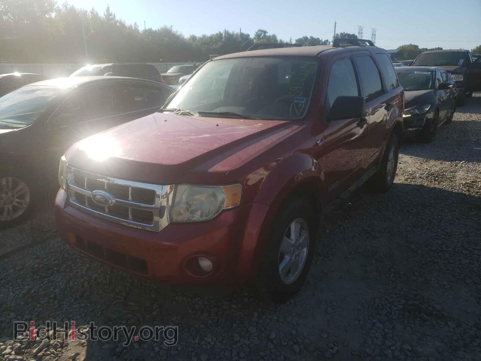 2008 FORD ESCAPE - VIN: 1FMCU03108KD74383 - Фото 2