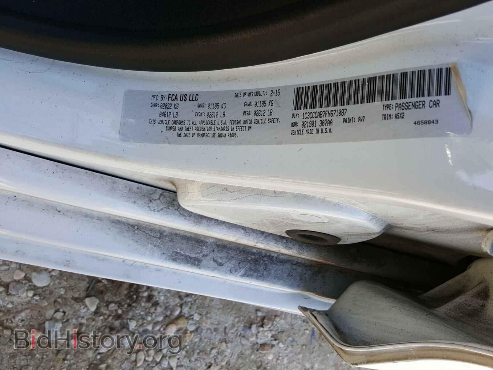 2015 CHRYSLER 200 - VIN: 1C3CCCAB7FN671087 - Photo 10