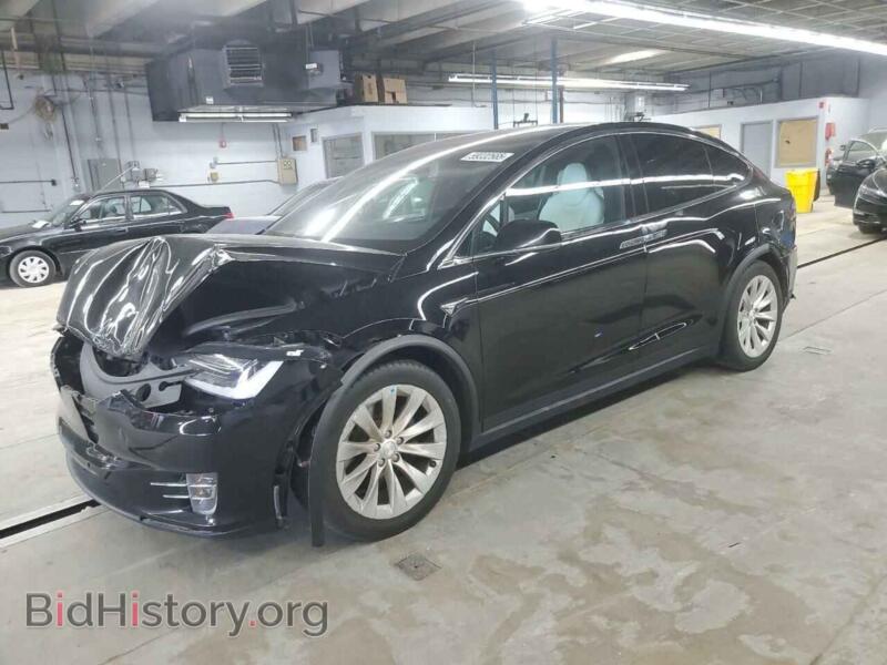 2018 Tesla MODEL X (VIN 5YJXCDE22JF121672) — photo 1 of 13, Copart, damage: front end