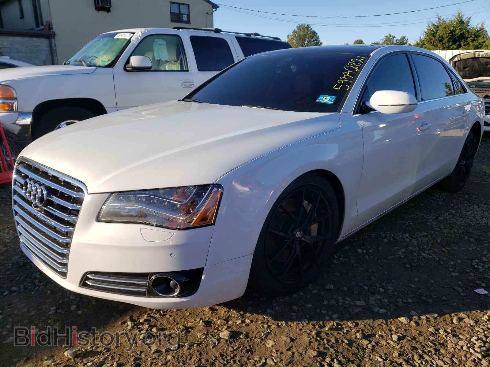 2013 AUDI A8 - VIN: WAURGAFDXDN033841 - Фото 2