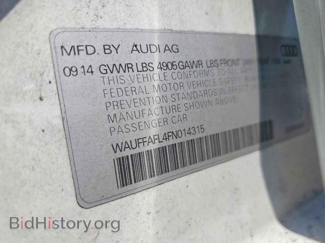 2015 AUDI A4 - VIN: WAUFFAFL4FN014315 - Фото 13