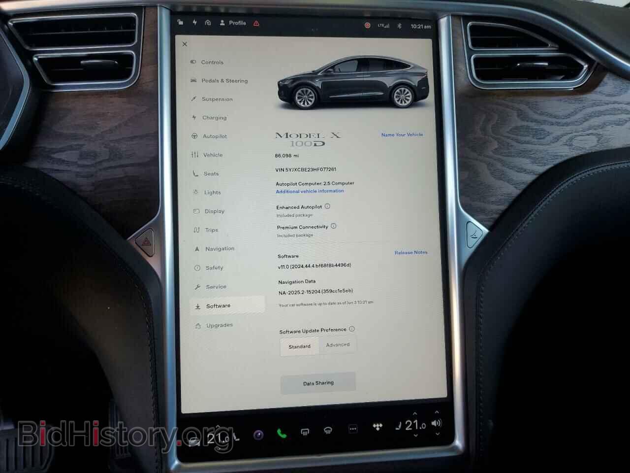 2017 TESLA MODEL X - VIN: 5YJXCBE23HF077261 - Фото 9
