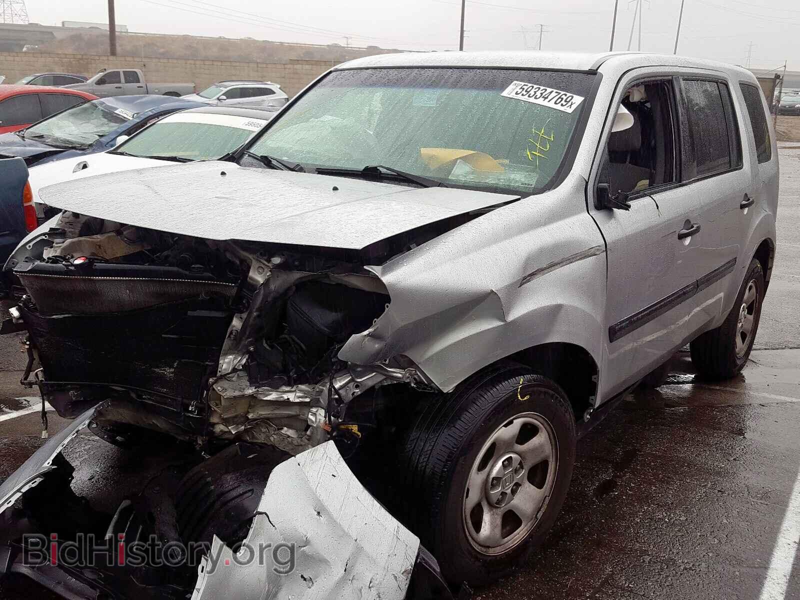 2012 HONDA PILOT - VIN: 5FNYF3H21CB026931 - Фото 2